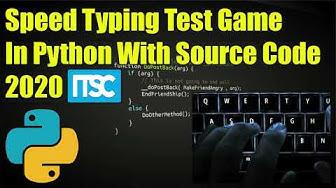 'Video thumbnail for Speed Typing Test Python Project With Source Code 2020 Free Download'
