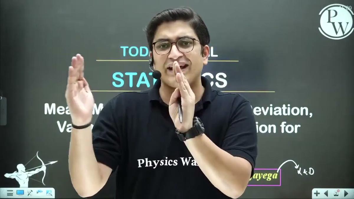 'Video thumbnail for statistics lecture 1 by sachin sir arjuna batch physwallah //#physicswallah #nothingphone1'