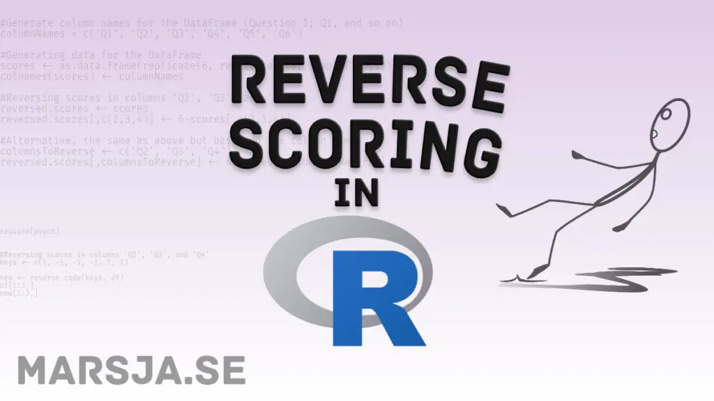 reverse scoring in R