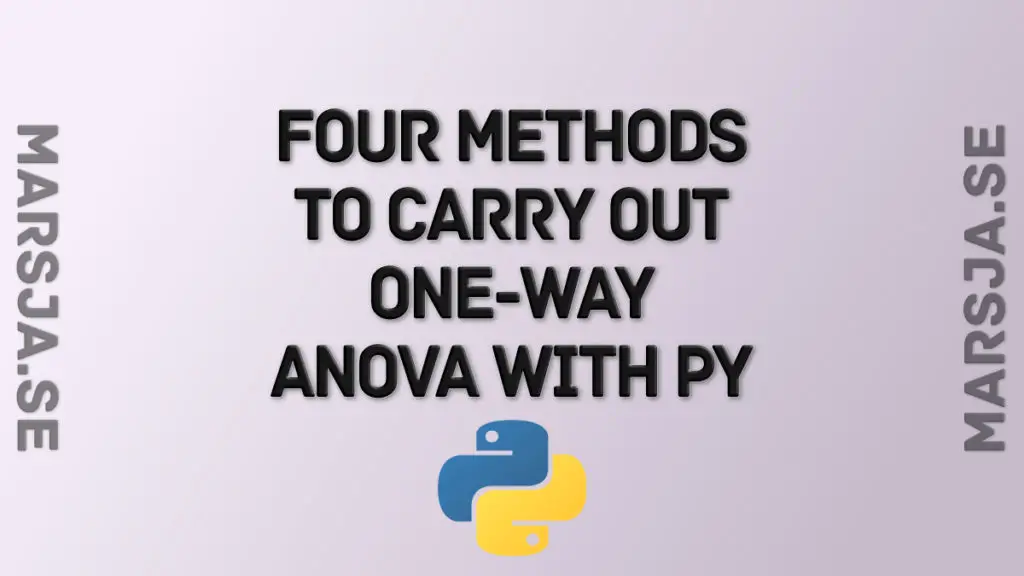 Python ANOVA