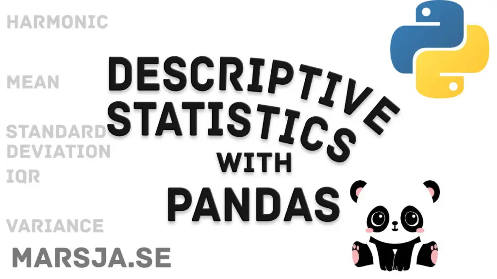 descriptive statistics in python