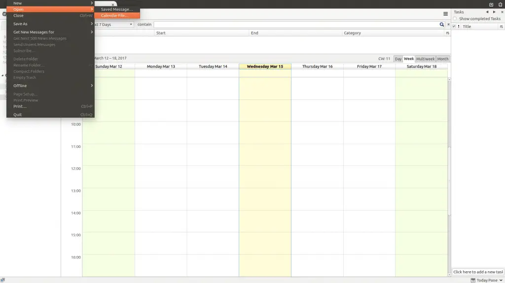 Loading iCalendar file created from Word table with Python into Lightning