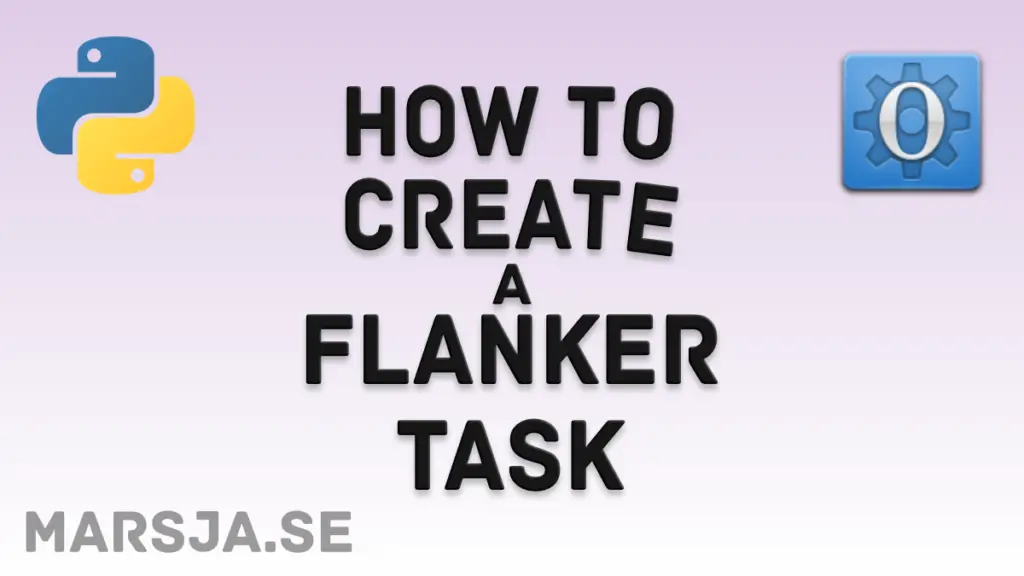 Flanker task - a simple psychology experiment