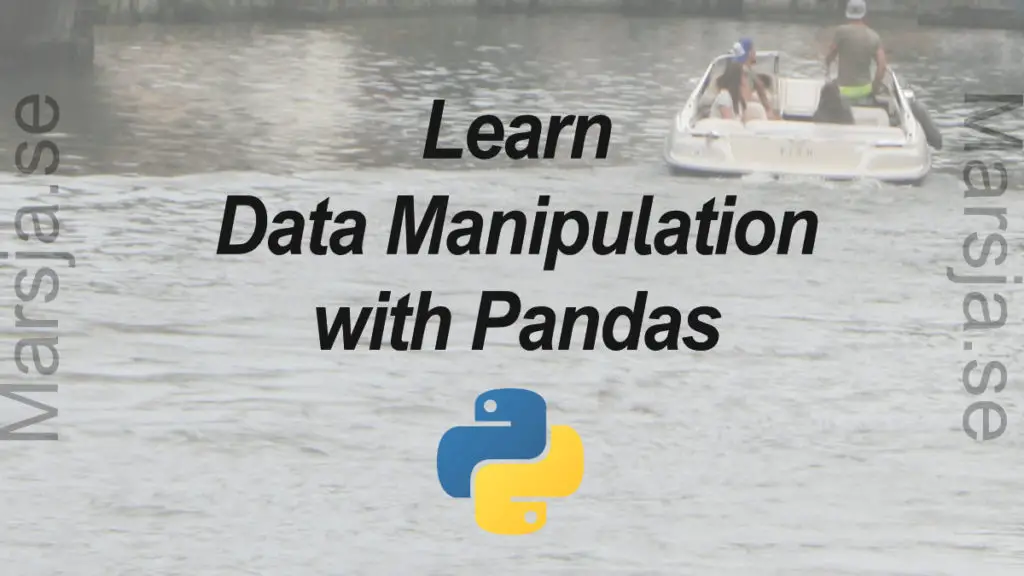 data manipulation in python with pandas