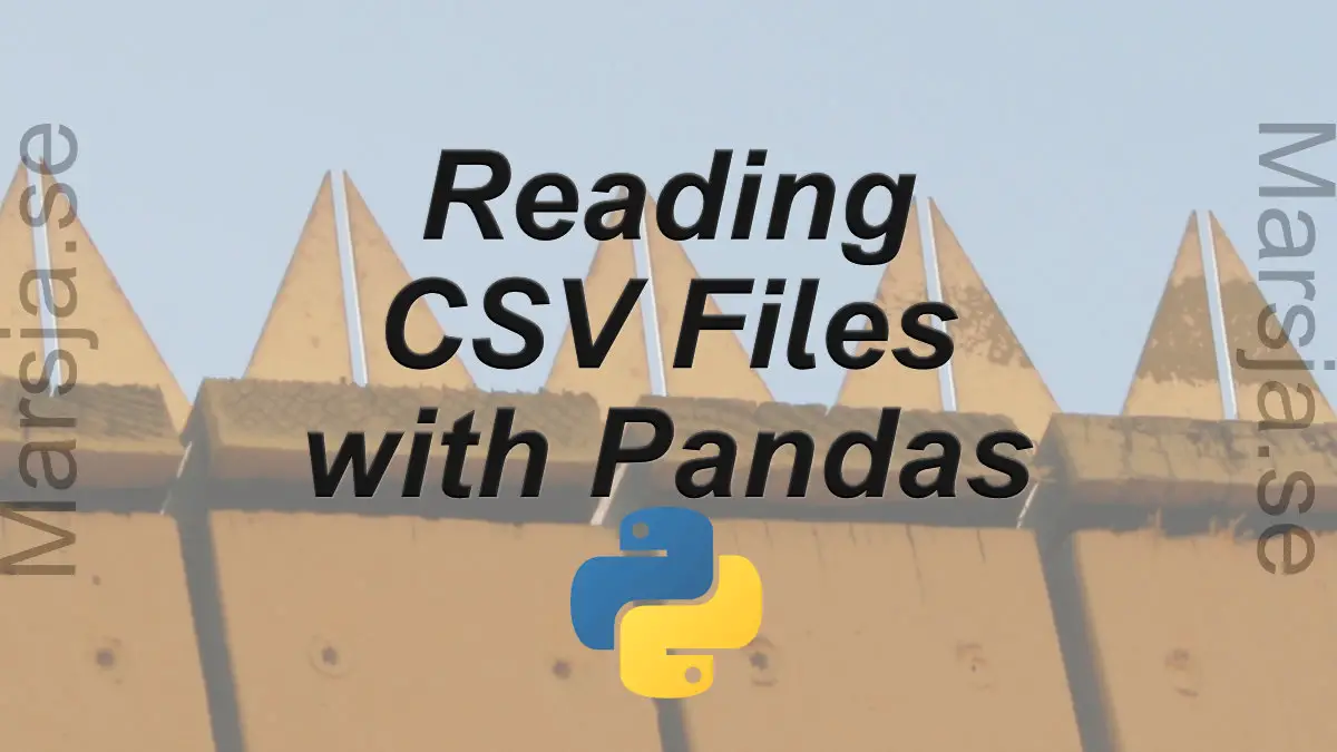 how to read csv files using Pandas