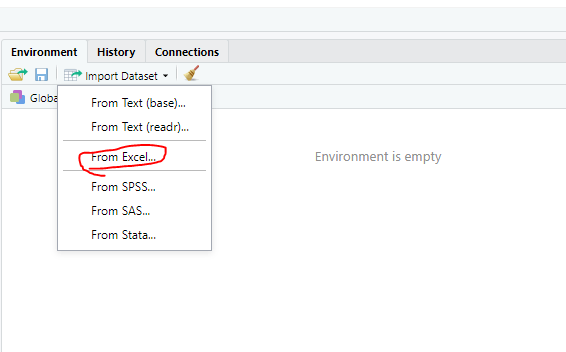 how to read xlsx files in R using RStudio