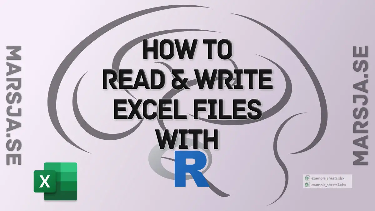 R Excel Tutorial: How to Read and Write xlsx files in R -