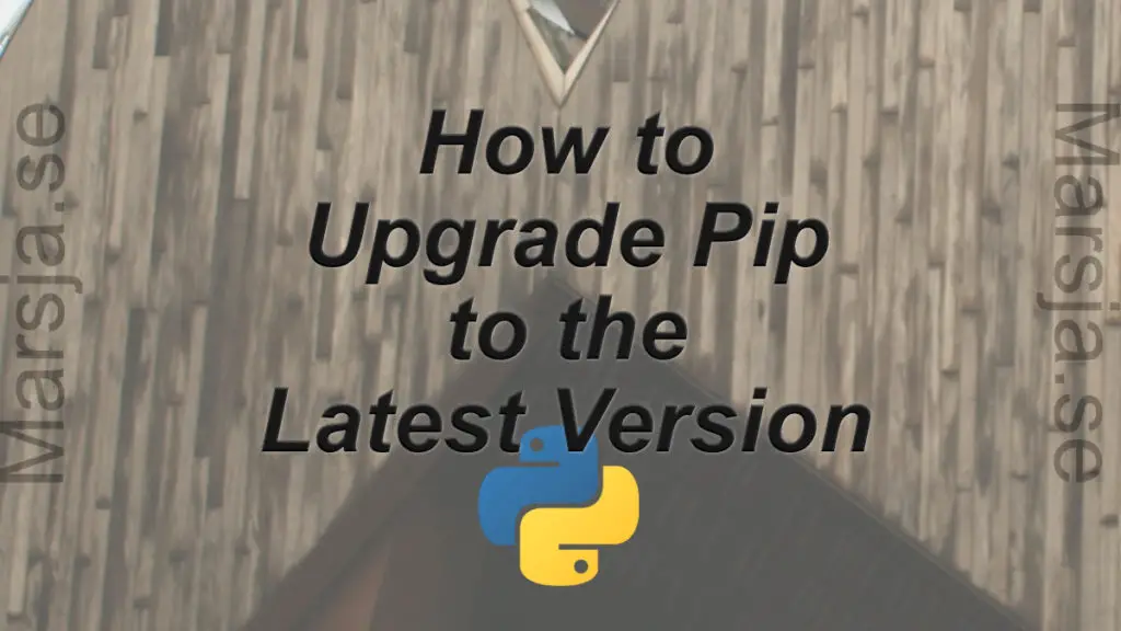 upgrade pip