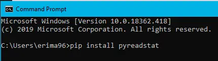 How to install pyreadstat