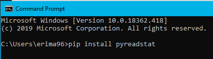 How to install pyreadstat