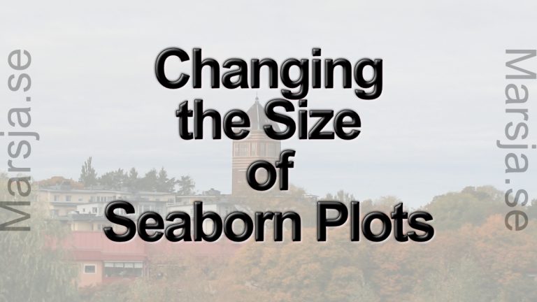 How to change the size of seaborn plots
