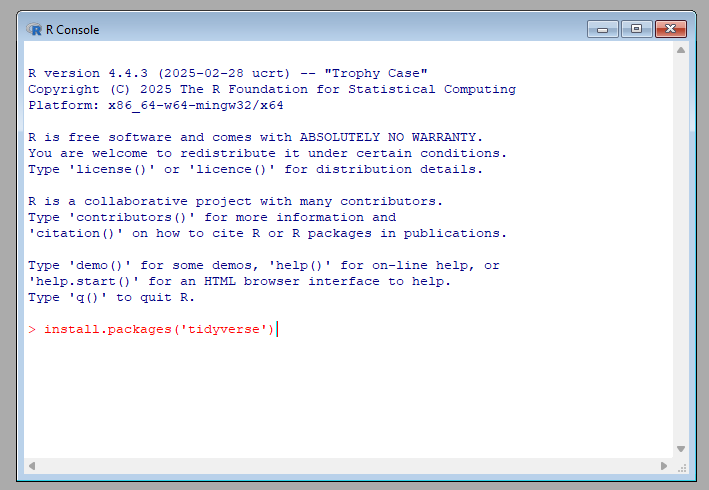 install tidyverse