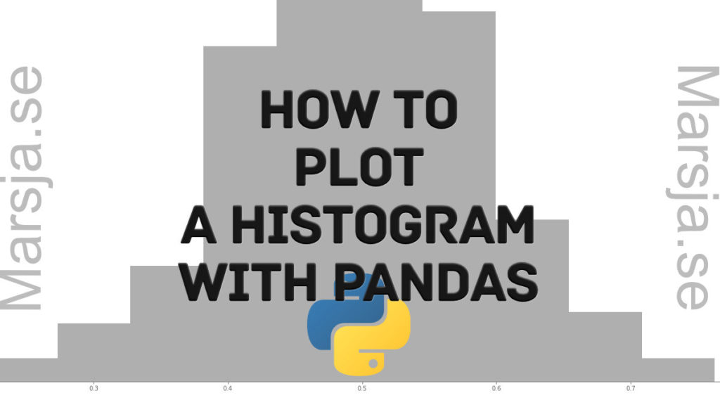 how to plot a histogram using Pandas