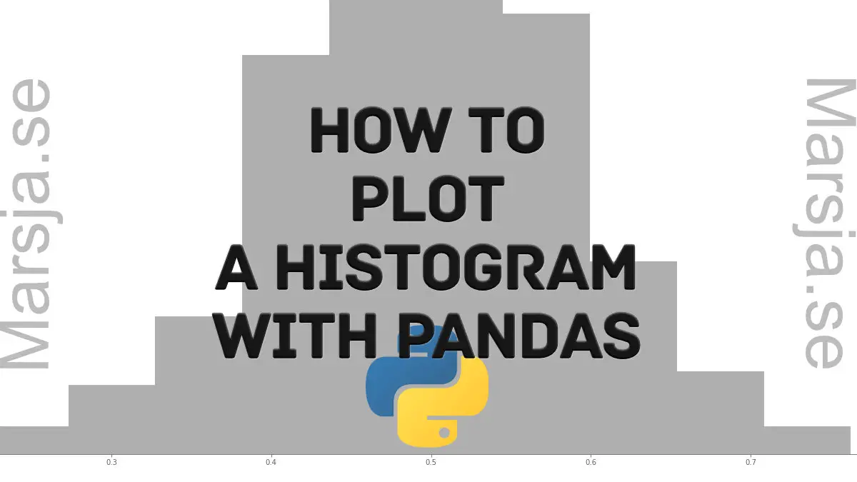 how to plot a histogram using Pandas