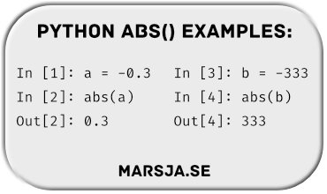 absolute value in python