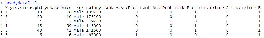 make dummy variables in R