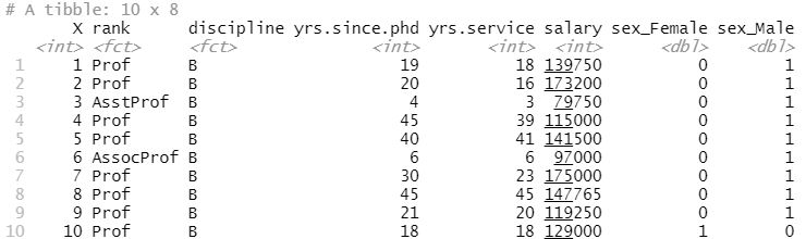 dummy coded variables in new dataframe