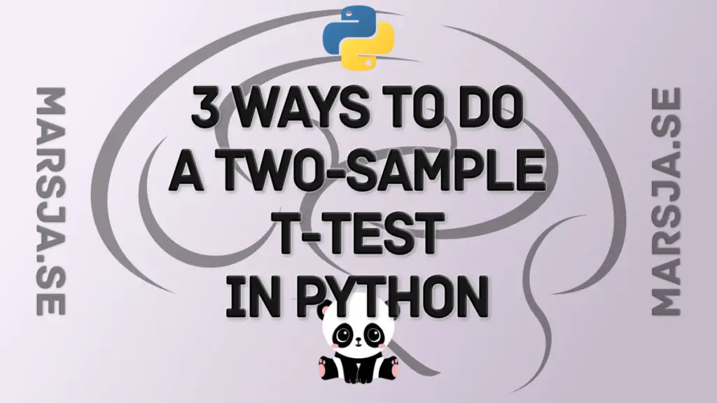 two sample t-test Python
