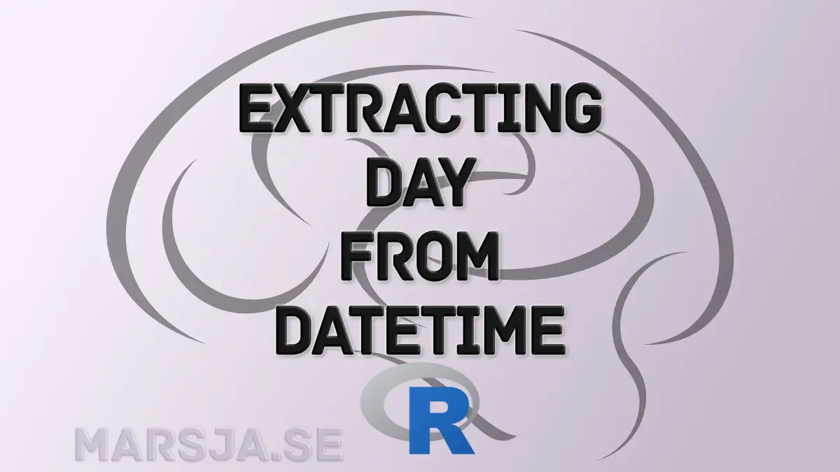 Learn how to extract days from datetime in R - lubridate - format - readr