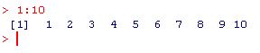 a sequence vector generated with numbers