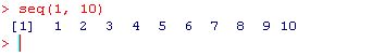 using seq to generate a sequence in R