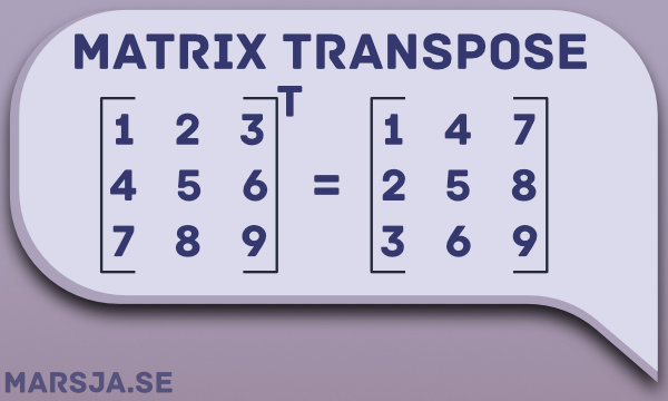 Transpose matrix