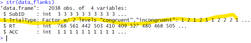 Information about data set with factors to rename