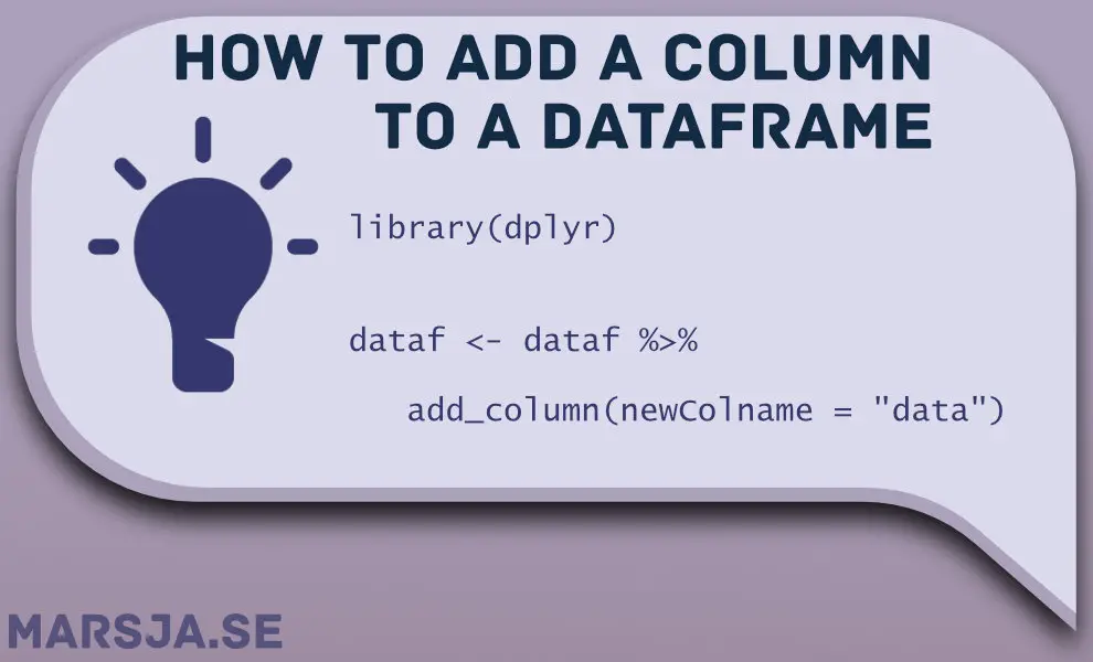 how to add a column to a dataframe in r