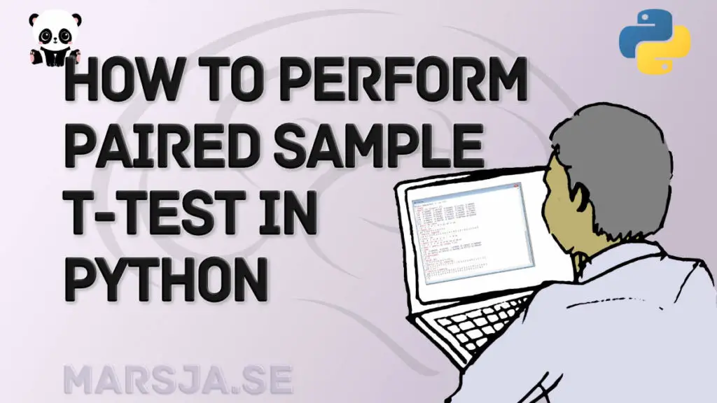 dependent sample t-test in Python