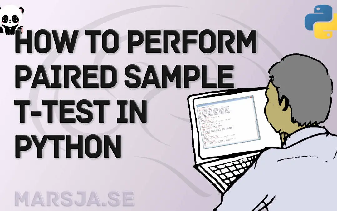 dependent sample t-test in Python