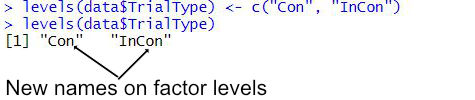 rename factor levels r