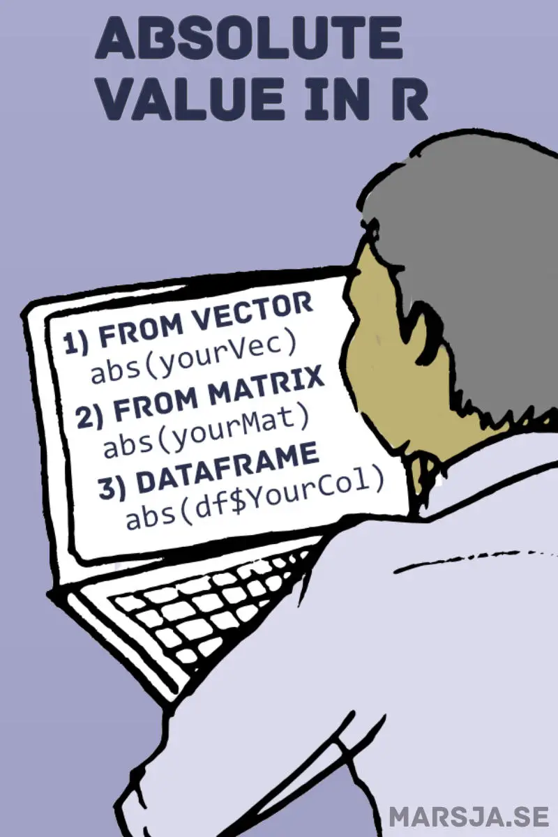 absolute value in R