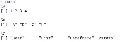 list to convert to dataframe in R
