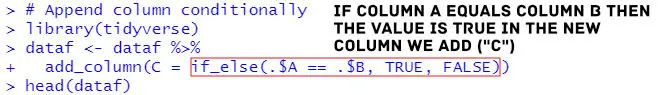r add column to dataframe conditionally