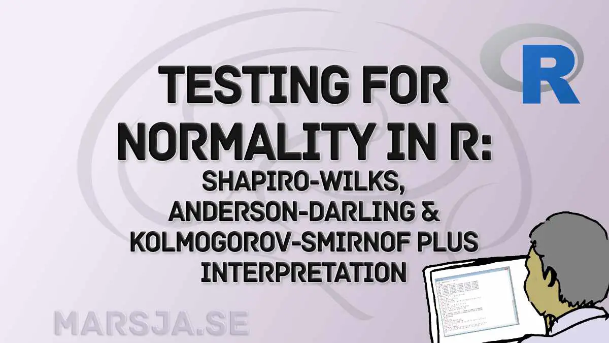 testing for normality in R