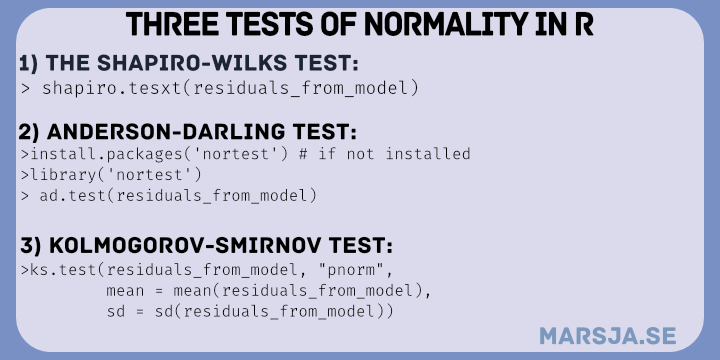 three ways to test the normality assumption in R