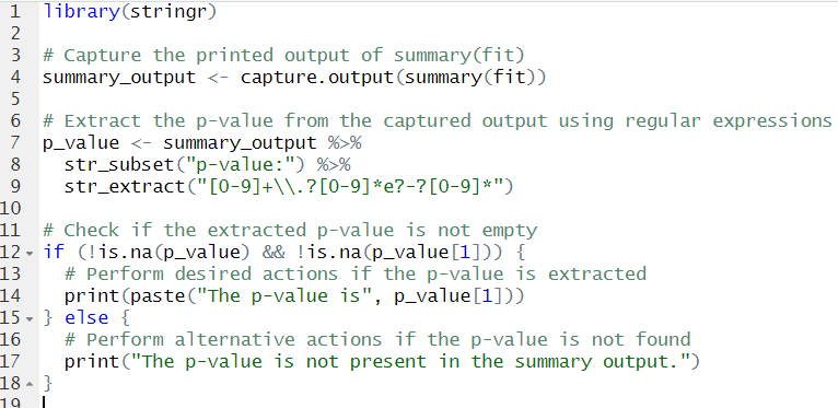 here's a code chunk that can find p-value from lm objects in R