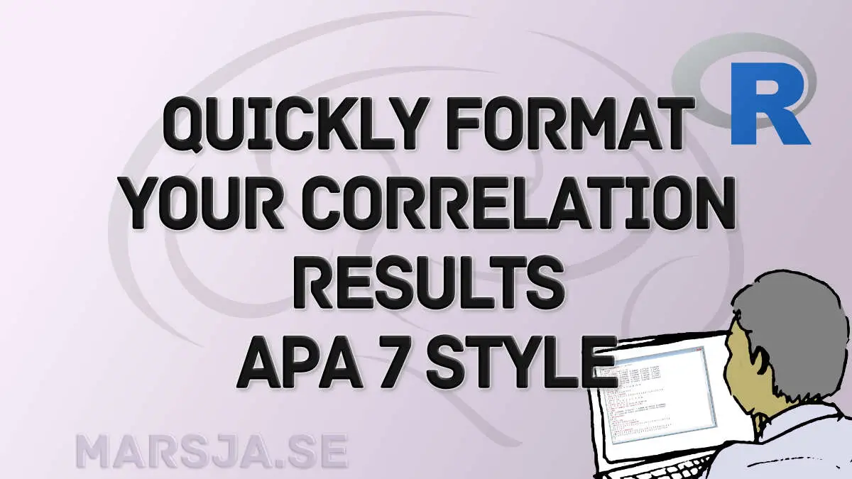 how to report pearson's r in apa