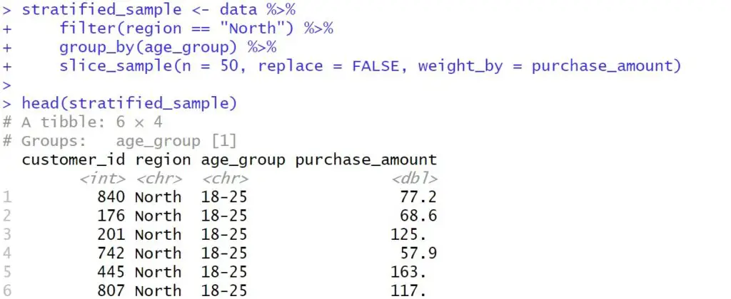 take a random sample in R with slice_sample()