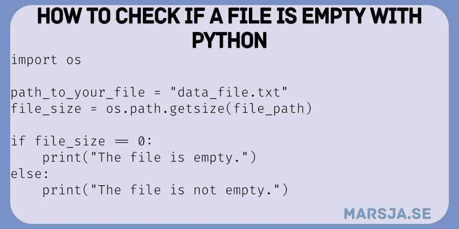 check if file is empty in python