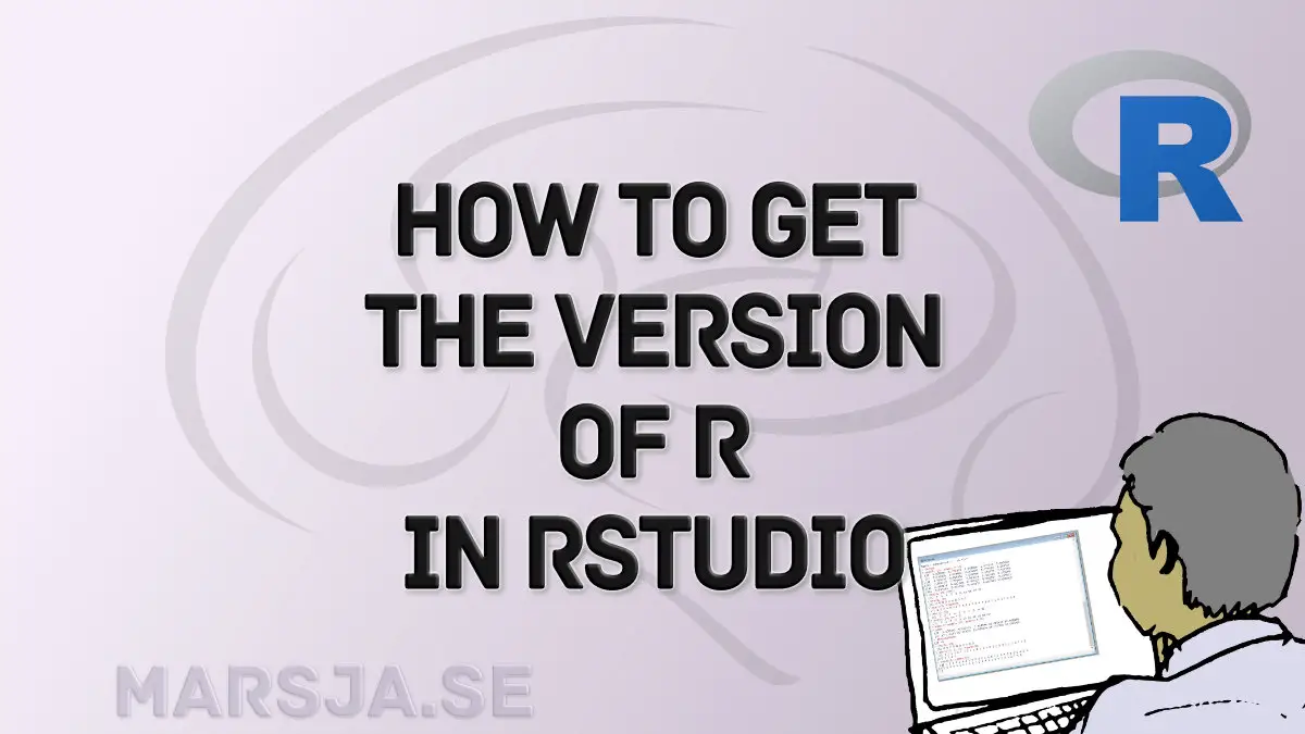 extract version of R in rstudio