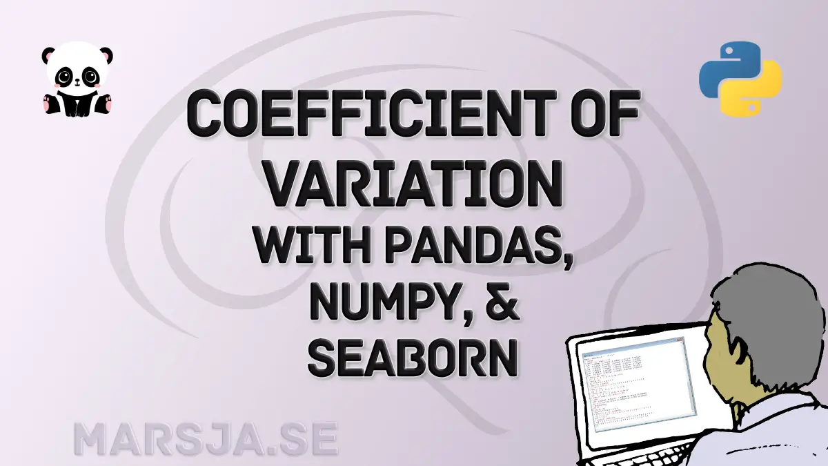 Coefficient of Variation in Python with Pandas & NumPy