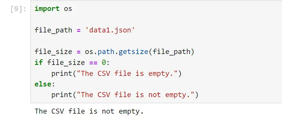 check if json file is empty with python